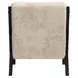 Freya Langley Cream Upholstered Chair with Kidney Pillow