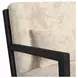 Freya Langley Cream Upholstered Chair with Kidney Pillow