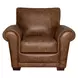 Maverick Cinnamon Top Grain Leather Living Room Chair
