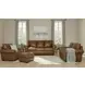 Maverick Cinnamon Square Top Grain Leather Ottoman