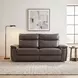 Maroni Dark Brown 80" Power Double Reclining Loveseat with Power Headrests