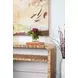 Marshall Matte Burl Wood Waterfall Edge 2 Tier Sofa Table