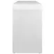Marshall Textured White Linen Waterfall Edge 2 Tier Sofa Table