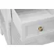 Martha Matte White Lacquer Carrera Marble Top Bath Vanity