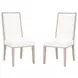 Martin LiveSmart Peyton Pearl And Natural Gray Performance Fabric Dining Chair Set Of 2