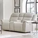 Caspian Whisper Ivory Zero Gravity Power Reclining Console Loveseat with Power Headrest