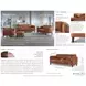 Kona Nutmeg Leather 88" Sofa