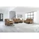 Avenleigh Caramel Cream Leather Power Reclining Living Room Set
