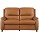 Austin Caramel Cream Leather 64" Power Reclining Loveseat
