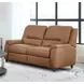 Avenleigh Caramel Cream Leather Power Reclining Living Room Set