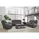 Belmont Autumn Fog Leather 77" Zero Gravity Power Reclining Loveseat with USB Charging