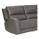 Alpine Autumn Fog Leather 7 Piece Zero Gravity Modular Power Reclining Sectional with USB Charging