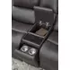 Belmont Autumn Fog Leather 77" Zero Gravity Power Reclining Loveseat with USB Charging