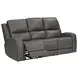 Alpine Autumn Fog Leather 89" Zero Gravity Power Reclining Sofa with USB Charging