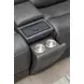 Alpine Autumn Fog Leather 7 Piece Zero Gravity Modular Power Reclining Sectional with USB Charging