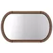 Verge Handcrafted Walnut Oval Mirror
