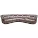Blake Desert Taupe 6 Piece Performance Fabric Modular Reclining Sectional