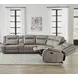 Blake Desert Taupe 6 Piece Performance Fabric Modular Reclining Sectional