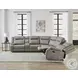 Blake Desert Taupe Performance Fabric Modular Reclining Sectional
