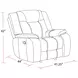 Blake Desert Taupe Performance Fabric Glider Recliner