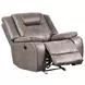 Blake Desert Taupe Performance Fabric Glider Recliner