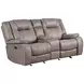Blake Desert Taupe Performance Fabric 78" Reclining Console Loveseat