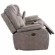 Blake Desert Taupe Performance Fabric 78" Reclining Console Loveseat