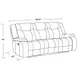 Blake Desert Taupe Performance Fabric 88" Reclining Sofa