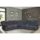 Bolton Misty Storm 6 Piece Performance Fabric Modular Reclining Sectional