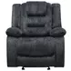 Bolton Misty Storm Performance Fabric Glider Recliner