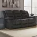 Bolton Misty Storm Performance Fabric Dual Reclining 83" Sofa