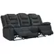 Bolton Misty Storm Performance Fabric Dual Reclining 83" Sofa