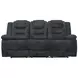 Bolton Misty Storm Performance Fabric Dual Reclining 83" Sofa