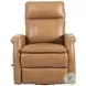 Brindleton Russet Leather Swivel Glider Recliner