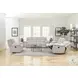 Buster Opal Taupe Reclining Console Loveseat