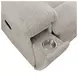 Buster Opal Taupe 86" Reclining Console Loveseat