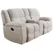 Buster Opal Taupe 86" Reclining Console Loveseat
