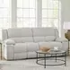 Buster Opal Taupe 90" Reclining Sofa