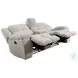 Buster Opal Taupe Reclining Console Loveseat