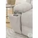 Buster Opal Taupe Reclining Console Loveseat