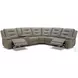 Briarwood Tahoe Fog 6 Piece Performance Fabric Modular Power Reclining Sectional with Power Headrests
