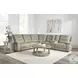 Briarwood Tahoe Fog 6 Piece Performance Fabric Modular Power Reclining Sectional with Power Headrests