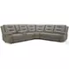 Briarwood Tahoe Fog 6 Piece Performance Fabric Modular Power Reclining Sectional with Power Headrests