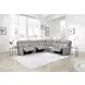 Glendale Pewter 6 Piece Zero Gravity Modular Power Reclining Sectional