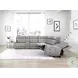 Glendale Pewter 6 Piece Zero Gravity Modular Power Reclining Sectional