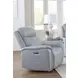 Cascade Seamist Grey Power Recliner With Power Headrest