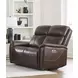 Cascade Auburn Leather 61" Power Reclining Loveseat