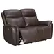 Cascade Auburn Leather 61" Power Reclining Loveseat