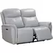 Cascade Seamist Grey 63" Power Reclining Loveseat With Power Headrest