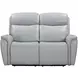 Cascade Seamist Grey 63" Power Reclining Loveseat With Power Headrest